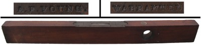 Alonzo E. Young, Boston, Massachusetts: Early Maker Plumb & Spirit Level