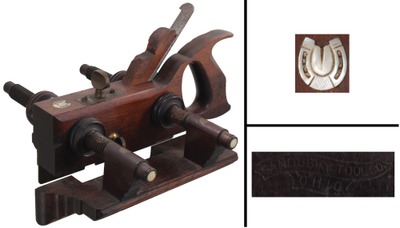 Sandusky Tool Company, Sandusky, Ohio, No. 132: Handled Rosewood Plow Plane