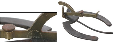 Hood & Reynolds, Boston, Massachusetts: Early Brass & Iron Farrier's Gauge