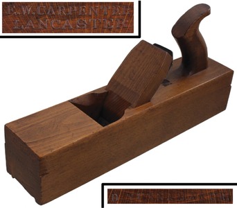 E.W. Carpenter, Lancaster, Pennsylvania: Extra Clean Hdld. Complex Molding Plane