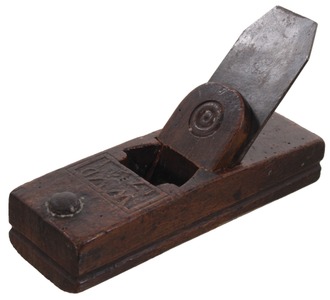 Unmarked: Carved & Dated Early Dutch Form Plane