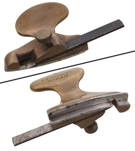 B.T. Parsons, No. S1: Bronze Violin Makers Rabbet Plane