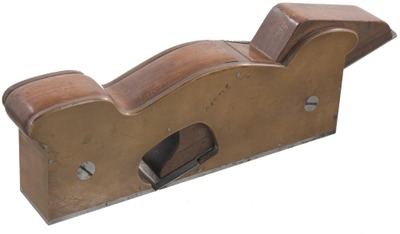 Unmarked: Mahog Nfill 1 1/2" Bronze Shoulder Plane