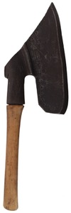 Illegible Imprint: Early 18th C. Decorated Broad Axe