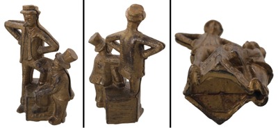 A.C. Williams Company, Ravenna, Ohio: "Mutt & Jeff" Cast Iron Still Bank