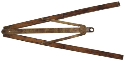 J.C. Beckwith, Mfr., Terre Haute, Indiana: Cowgill's Pat. Fldg. Rule Attachment