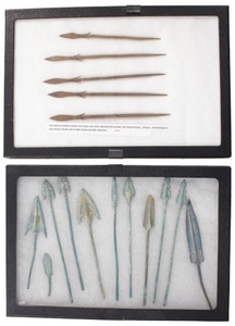 Unmarked: Two Groups Of Antique Arrow Pts.