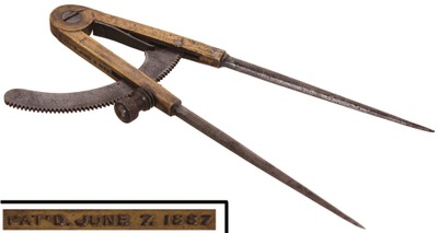 Job D. Wilkinson, Battle Creek, Michigan: Wilkinson's Patent Screw-Adjusting Dividers