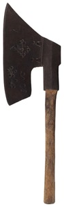 Unmarked: Early Decorated "Goosewing" Axe