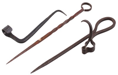 Unmarked: Three Hand Forged "Sticking Tommy" C's