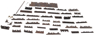 Multiform Molding Plane Company, Charlestown, Massachusetts: Lot Of Asst. Bases & Cutting Ironss Pat