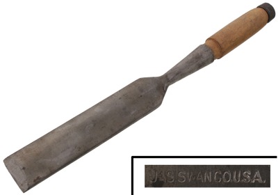James Swan Company, Seymour, Connecticut: Unused Heavy Socket Framing Chisel