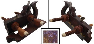 Greenfield Tool Company, Greenfield, Massachusetts, No. 553: Handled Rosewood Plane