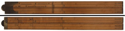 Standard Rule Company, Unionville, Connecticut, No. 66: 3 Foot, 4 Fold Folding Rule