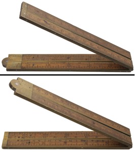 Stanley Rule & Level, No. 62 E & M: Two-Foot/Two-Fold Folding Rule