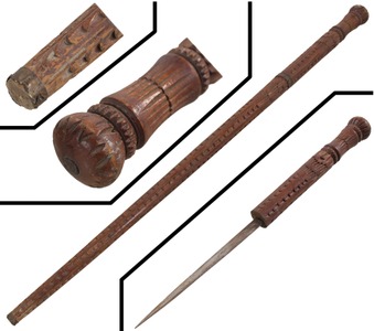 Unmarked: Chip Carved G'man's Walking Stick