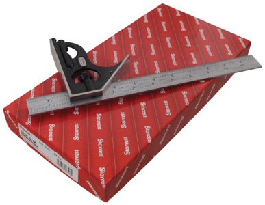 L.S. Starrett Company, Athol, Massachusetts, No. C33H-12-4R: Unused 12" Combination Square
