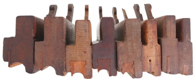 Assorted Makers: Stepped Set Of Eight Bead Molding Planes