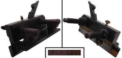 Hall, Case & Company, Columbus, Ohio: Unhdld. Ebony Plow Plane