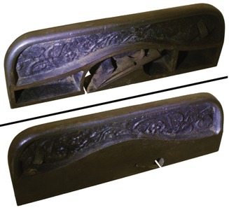 Unmarked: Fancy Floral Cast Shoulder Plane