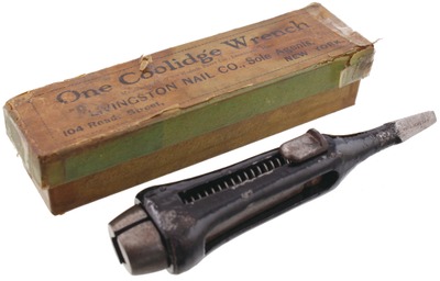 Henry A. Coolidge, East Jeffrey, New Hampshire: Coolidge Patent Brace Wrench