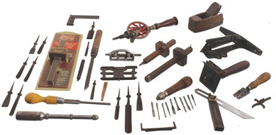 Assorted Makers: Lot Of Clean & Usabl Woodworking Tools
