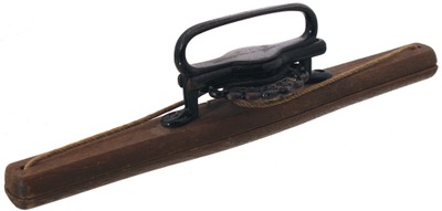 Unmarked: Early Wood & Cast Iron Book Carrier