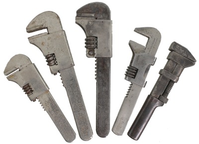 Assorted Makers: Five Extra Clean Collectible Wrenches