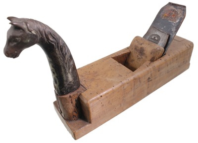 Unmarked: Whimsical Horse's Head Smooth Plane