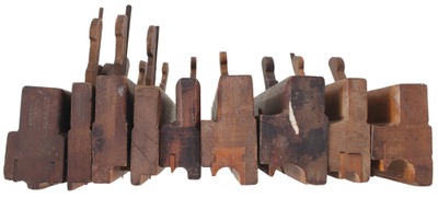 Assorted Makers: Working Set Of Nine Clean Molding Planes