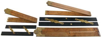 Assorted Makers: Lot Of Five Asst. Folding Rules