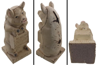 Hubley Manufacturing Company, Lancaster, Pennsylvania: "The Wise Pig" Still Bank