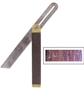 S.A. Jones & Company, Hartford, Connecticut: Rosewood & Brass Bevel
