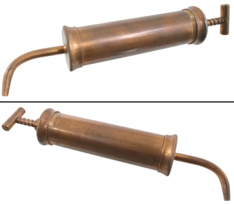 Unmarked: Unused Small Copper Body Grease Gun