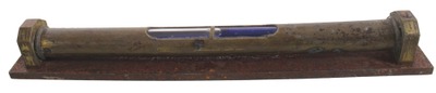 Unmarked: Machined Brass Tubular Bench Level