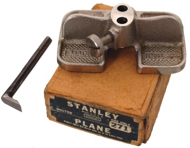 Stanley Rule & Level, No. 271: Nickel Plated Router Plane