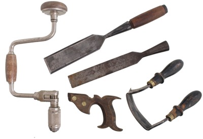 Assorted Makers: Lot Of Clean & Usabl Woodworking Tools