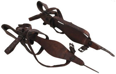 Unmarked: Pair Of Early Type Ice Skates