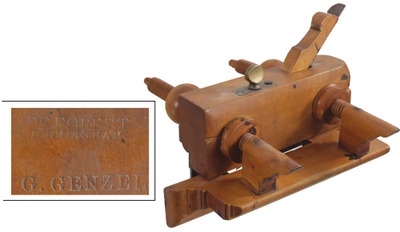Deforest, Birmingham (Connecticut): Unhandled Boxwood Plow Plane