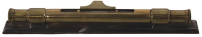 Unmarked: Tubular Brass Bench Top Spirit Level