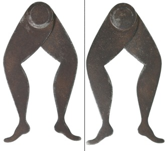 Unmarked: Pair Of 19th C. "Ladyleg" Calipers