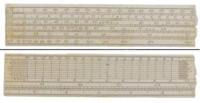 Unmarked: Dbl. Sided Navigator Scale Rule