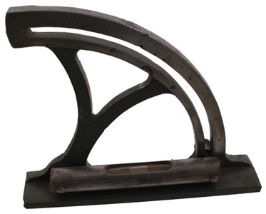 Unmarked: Cast Iron Inclinometer Level