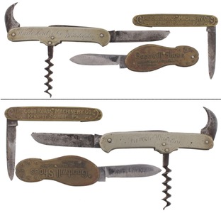 Assorted Makers: Three Intersting Advertising Knives