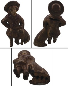 A.C. Williams Company, Ravenna, Ohio: Cast Iron "Buster Brown & Tige" Bank