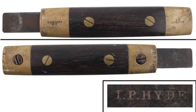 A. Eickhoff, 381 Broome Street, New York, New York: Uncommon Brass & R'wood Pattern Knife