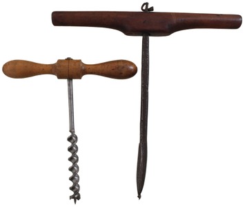 Assorted Makers: Two Interesting "T" Auger Handles
