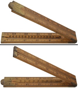 Lufkin Rule Company, Saginaw, Michigan, No. 861 A: Two Foot/ Four Fold Folding Rule