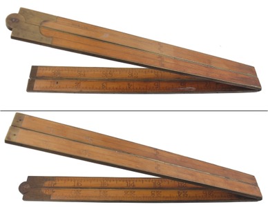 E.M. Chapin, Pine Meadow, Connecticut, No. 84 1/2: Three-Foot/Four-Fold Folding Rule