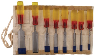 William Marples & Sons, Sheffield, England: Full Set Of Eight Bevel Edge Chisels